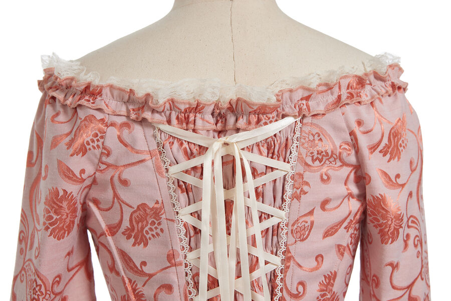 Barock Kleid 2teilig orange L  40/42