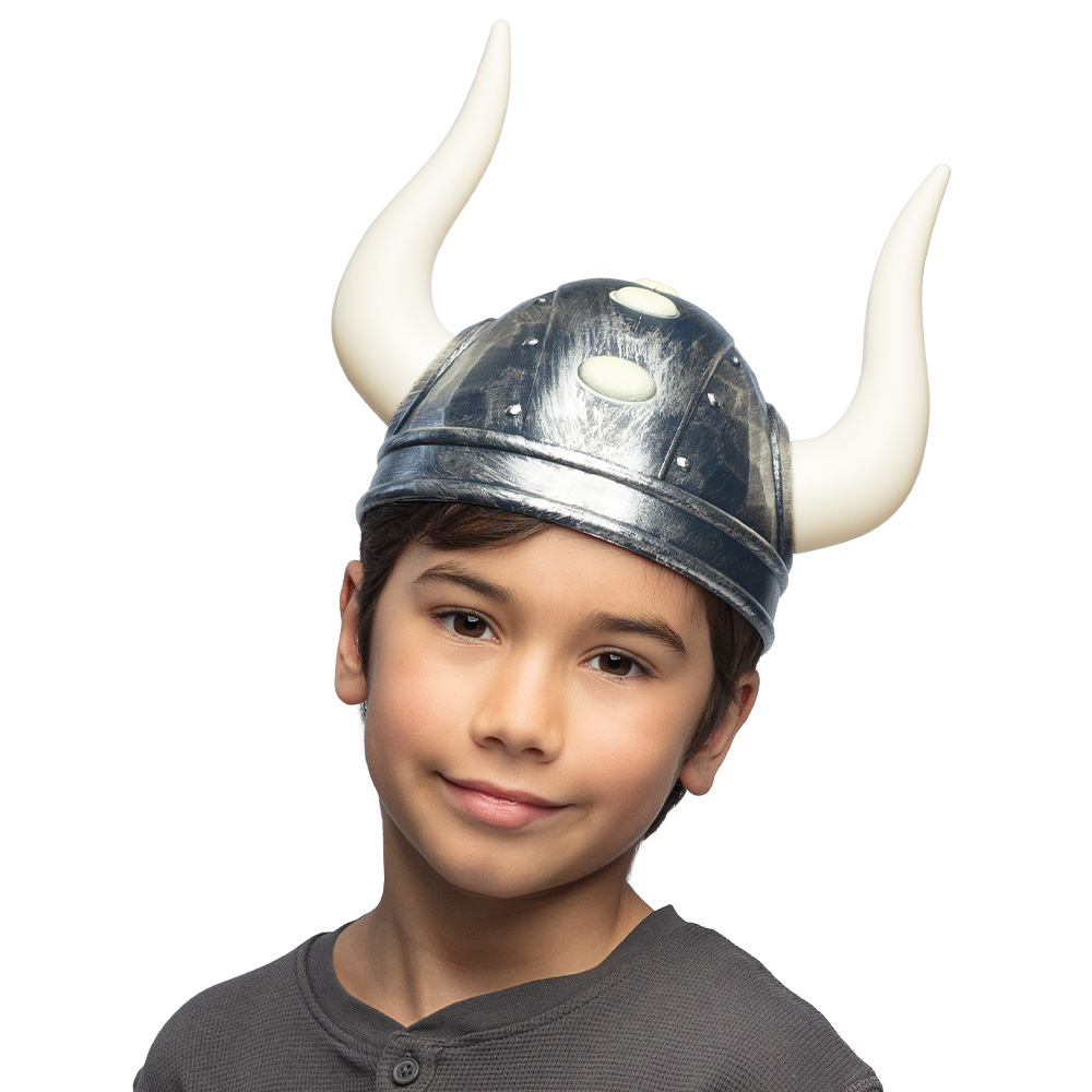 Wikinger Helm für Kinder mit langen Hörnern