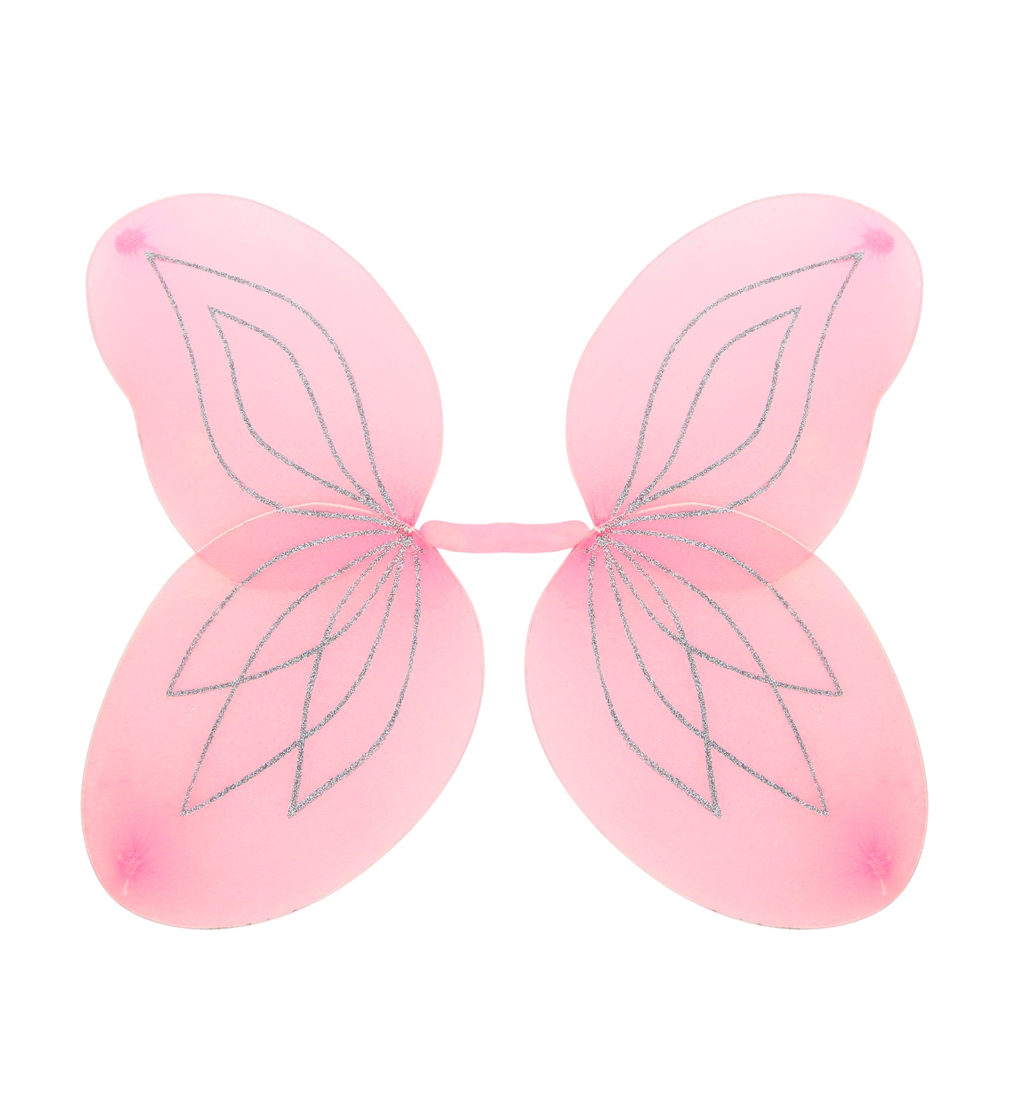 Glitter Flügel Schmetterling Rosa 55x48cm