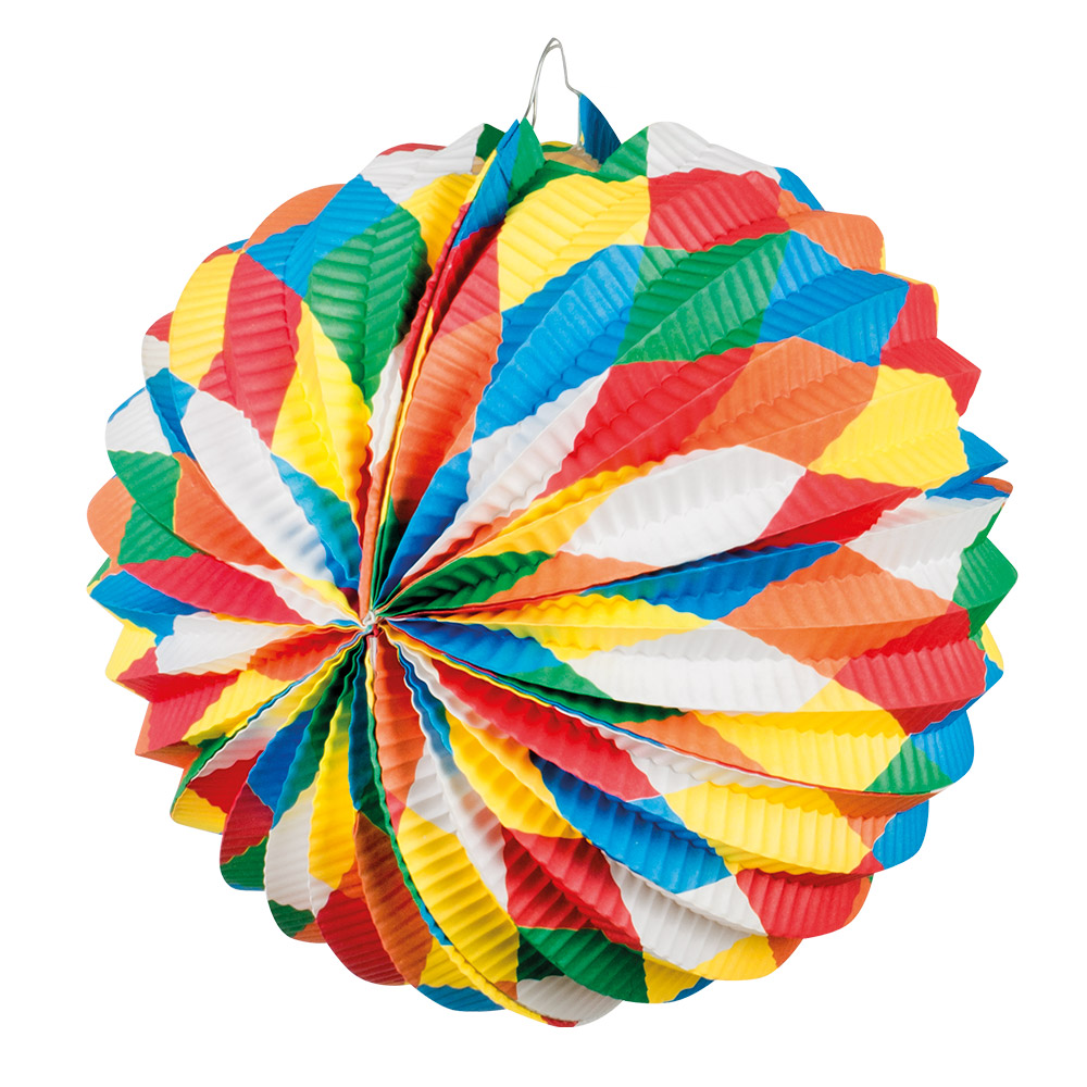 4er Set bunte Lampions Durchmeser ca.22cm