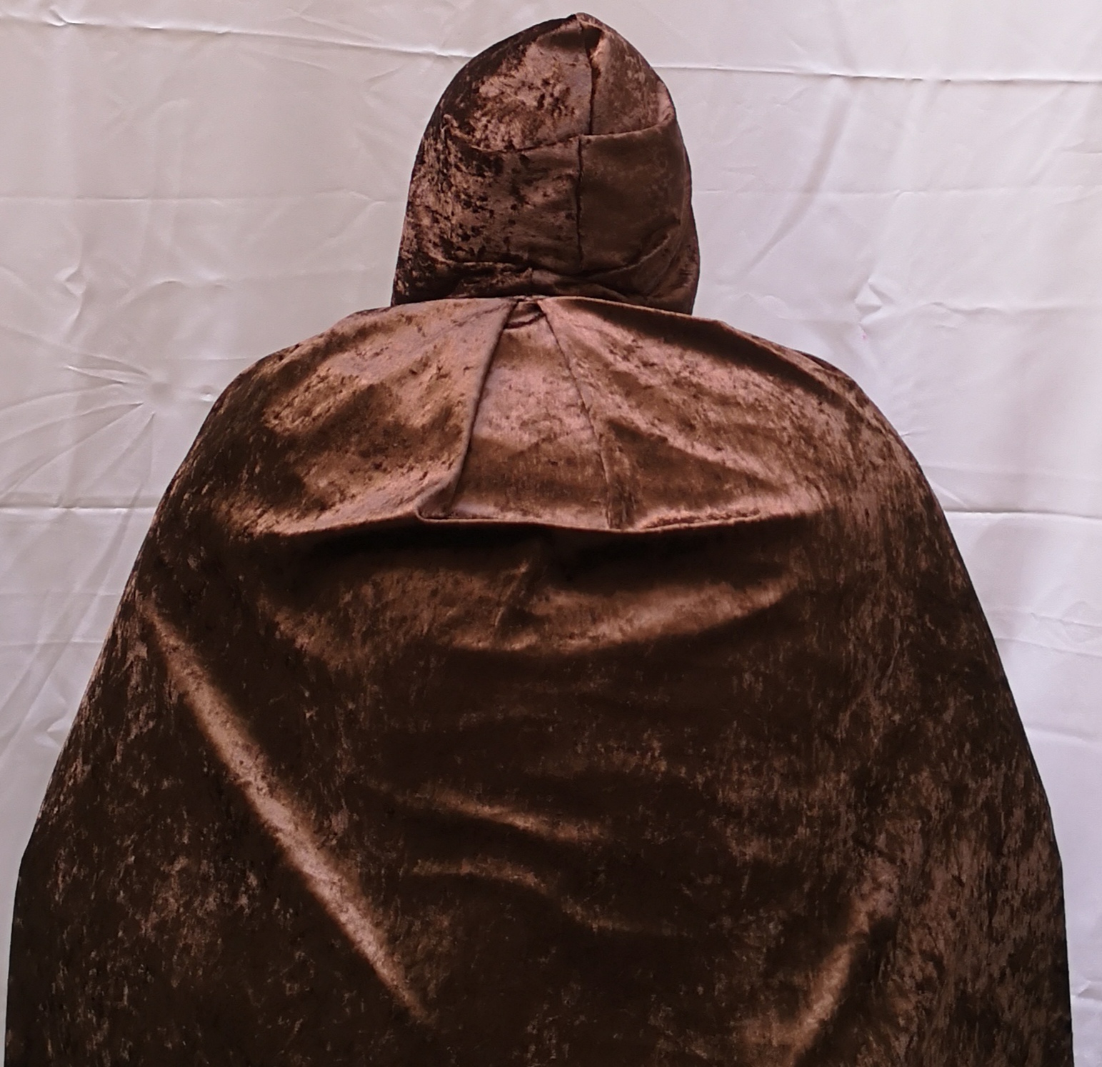 Velour Umhang BRAUN   XS  90cm