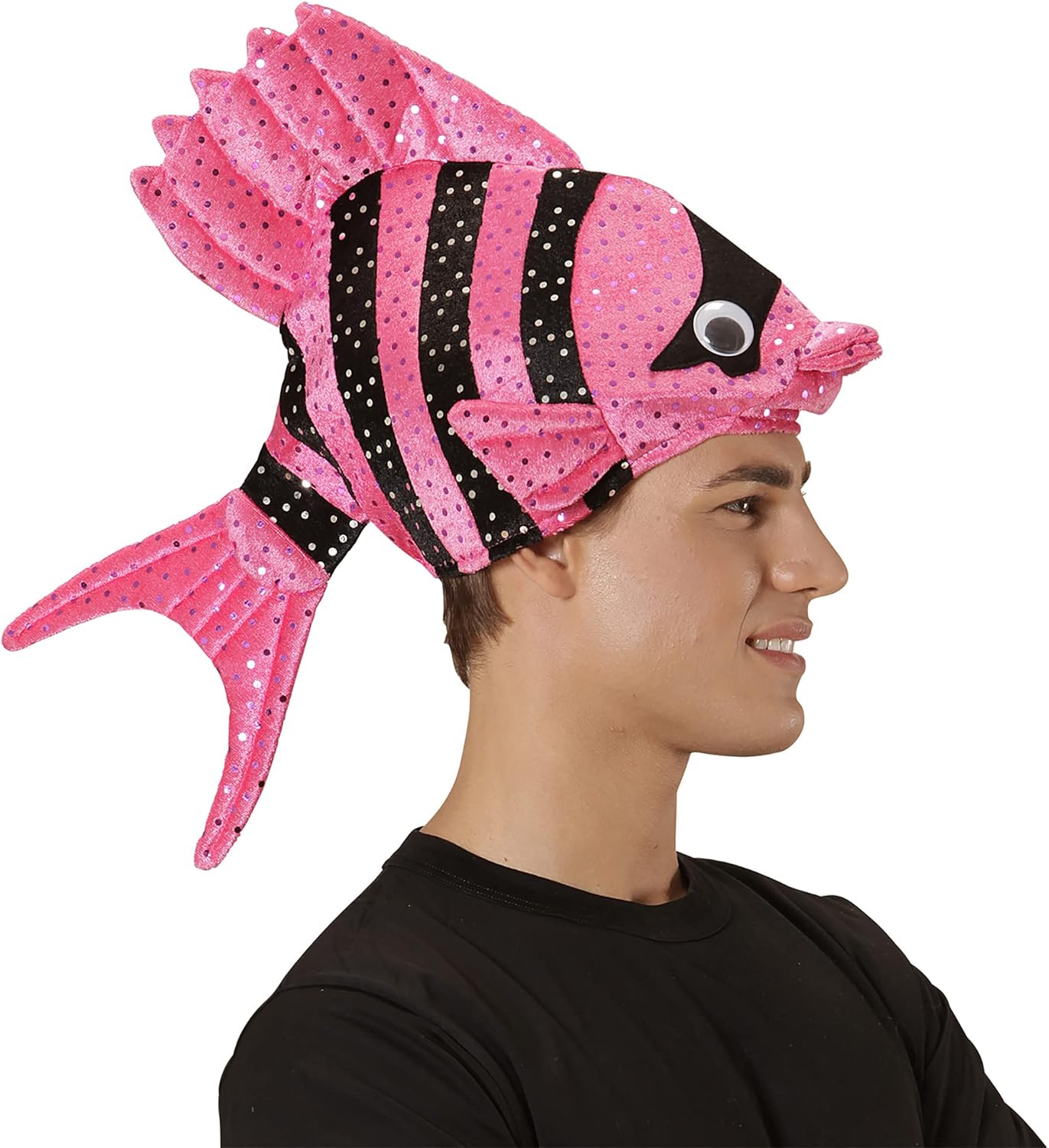 Tropischer Fisch Hut pink