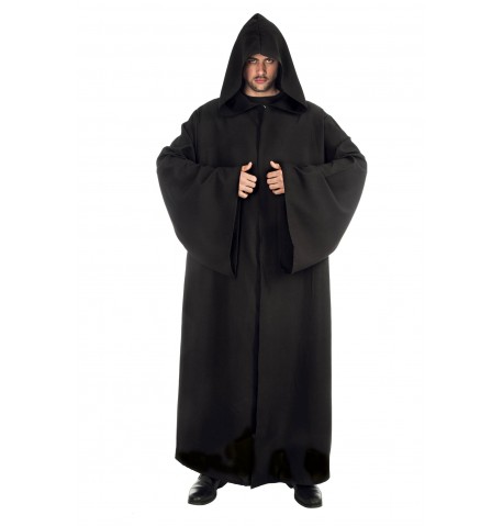 Kutte m.Kapuze schwarz f.Erwachsen OSZ