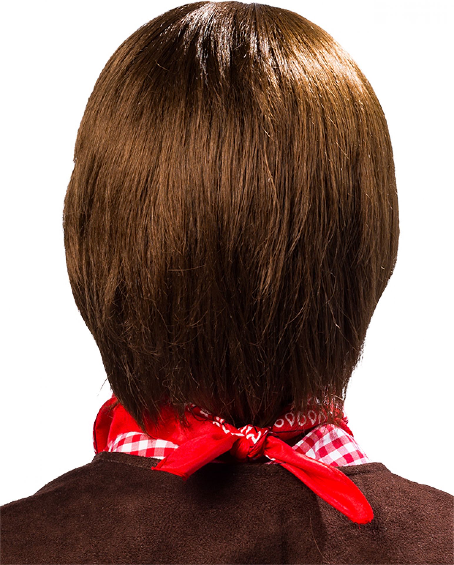 Herren Perücke braun mit Stirnfransen