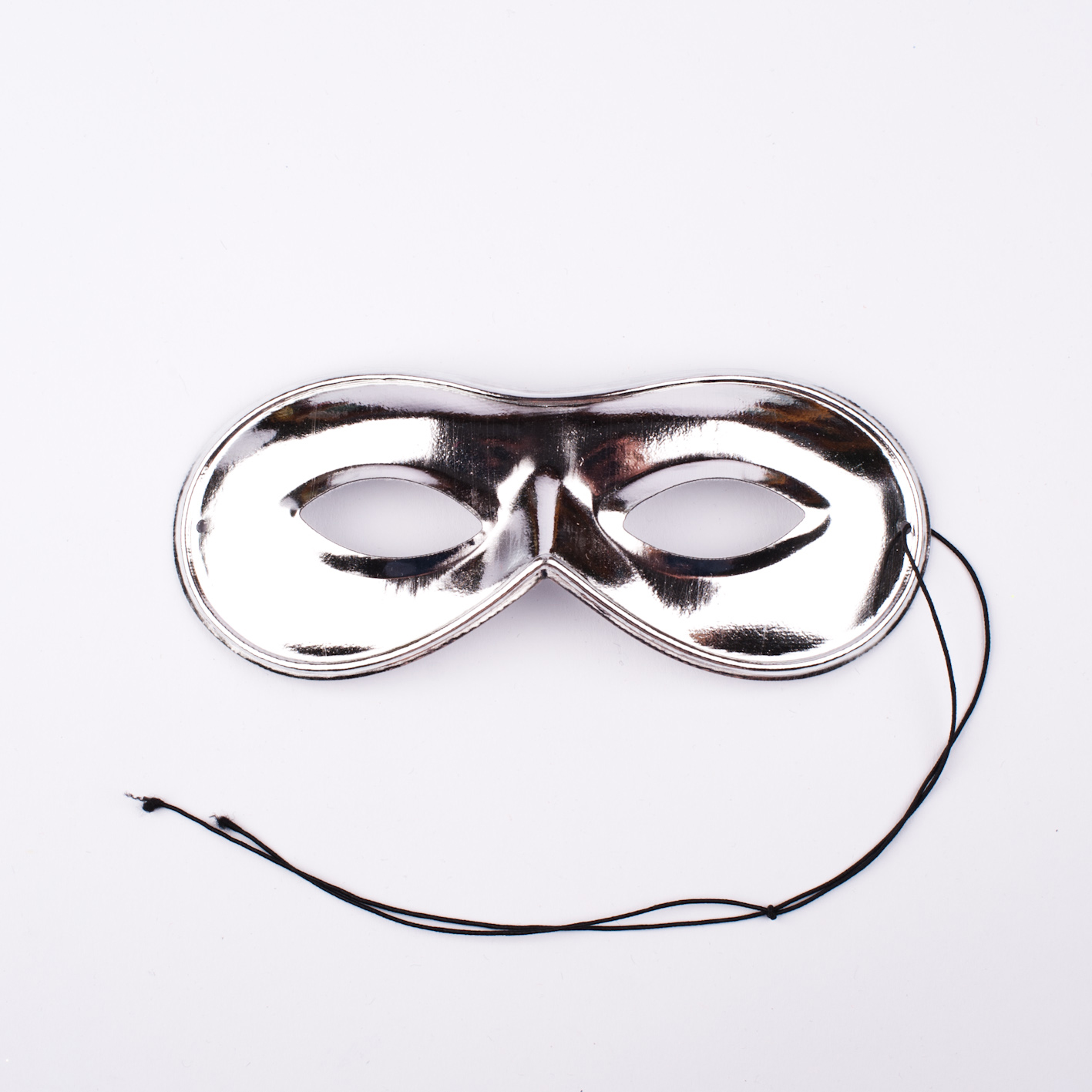 Augenmaske silber glänzend  (51-647)