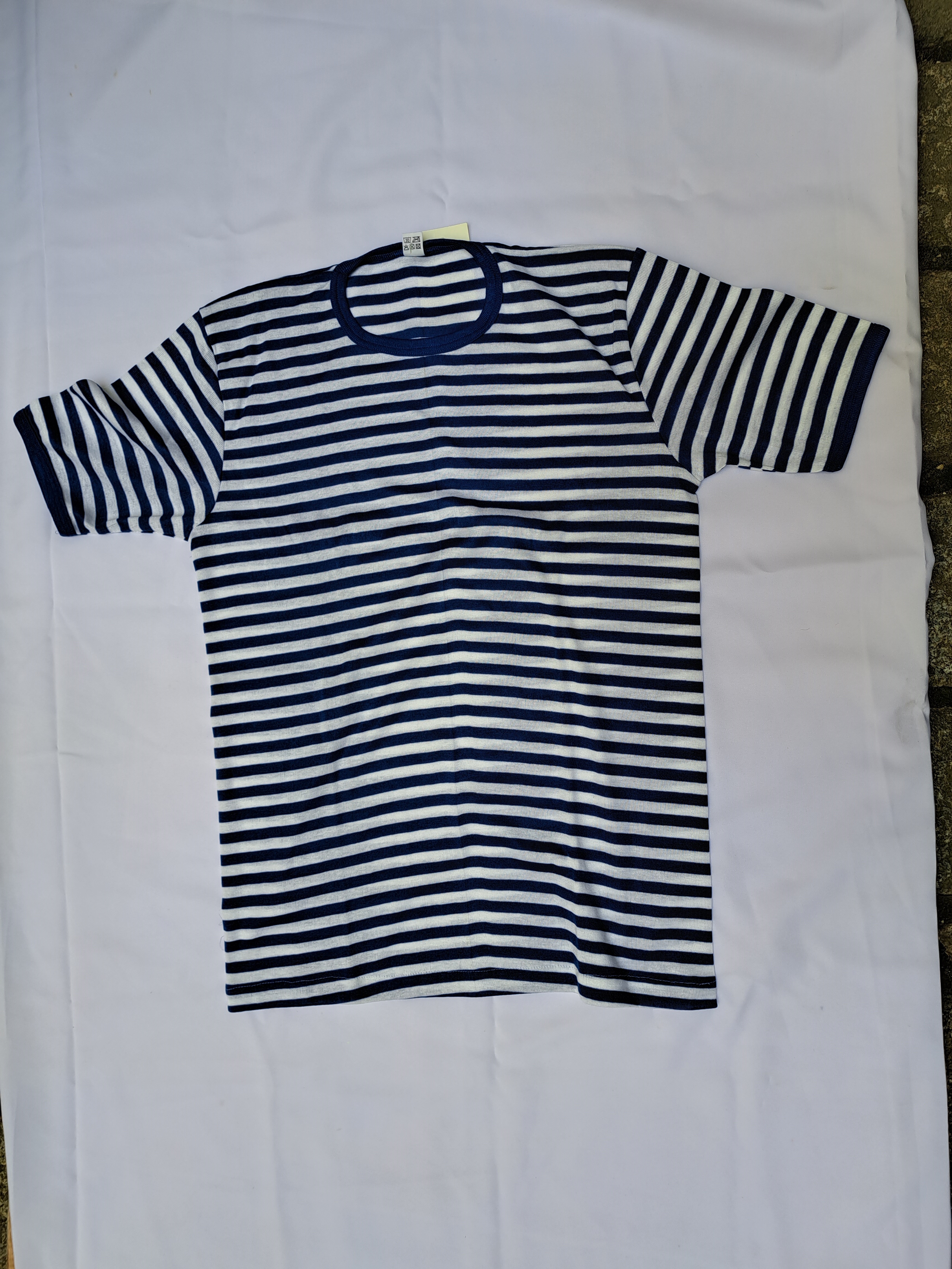 Ringel Hemd L/7 blau-weiss kurzarm