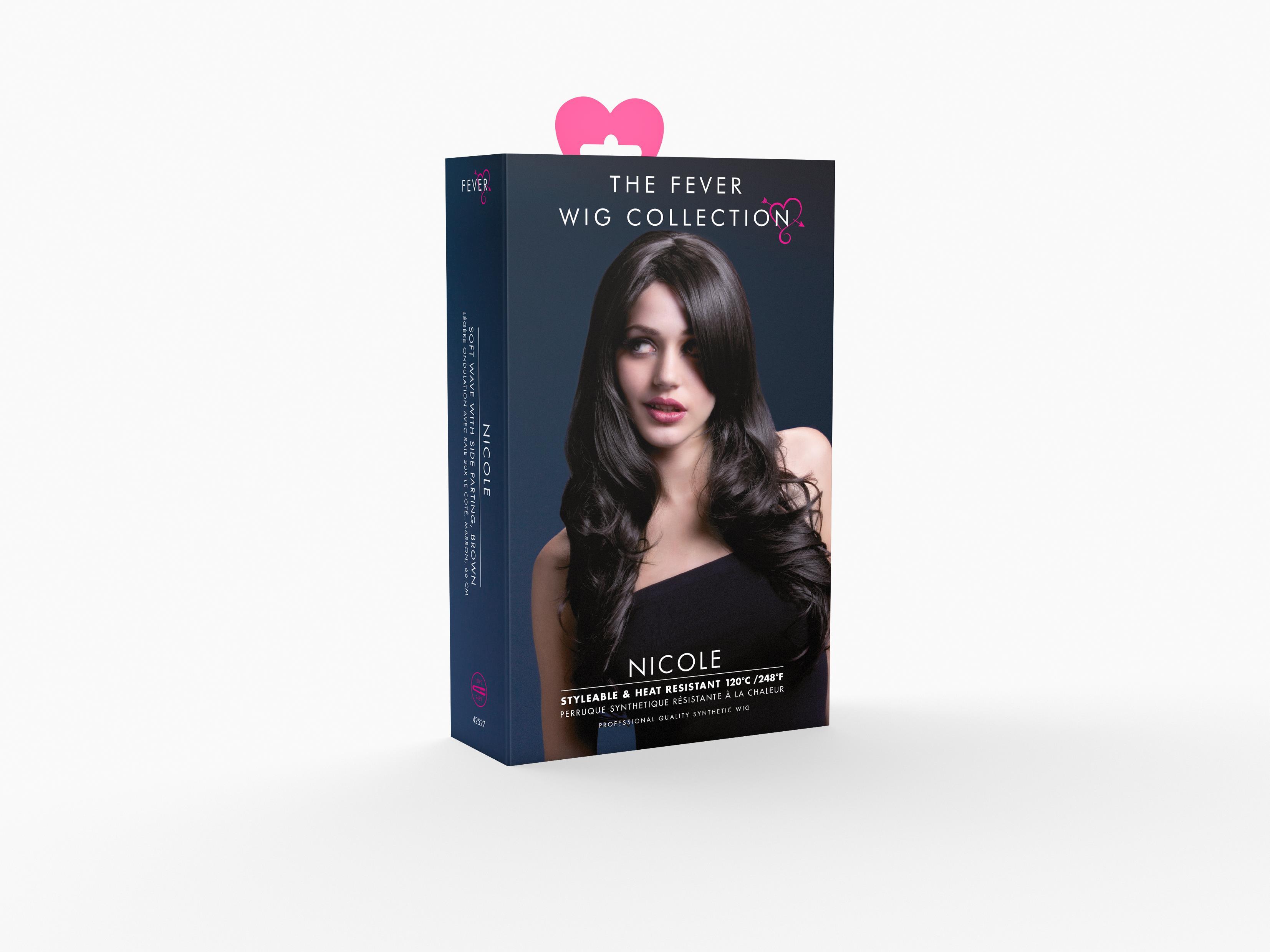 Nicole Langhaar Perücke braun Premium Qualität