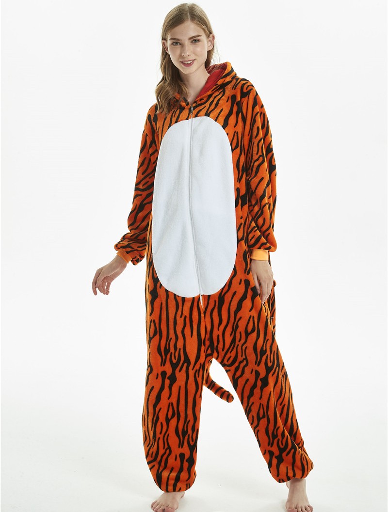 TIGER Kostüm Overall  SMALL für Erwachsene