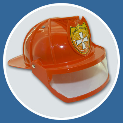 Feuerwehr Helm rot mit Visier