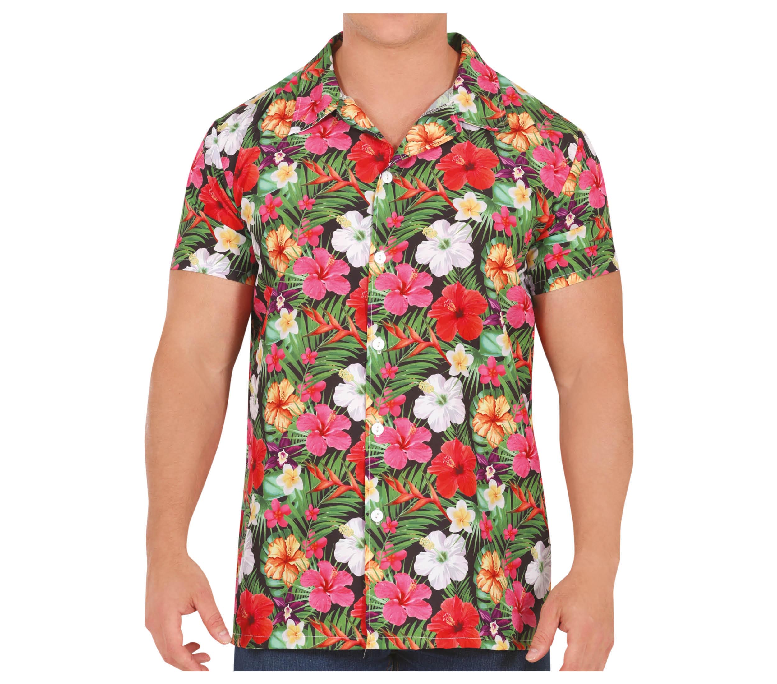 Hawaii Hemd Blüten-Design 52/54  L