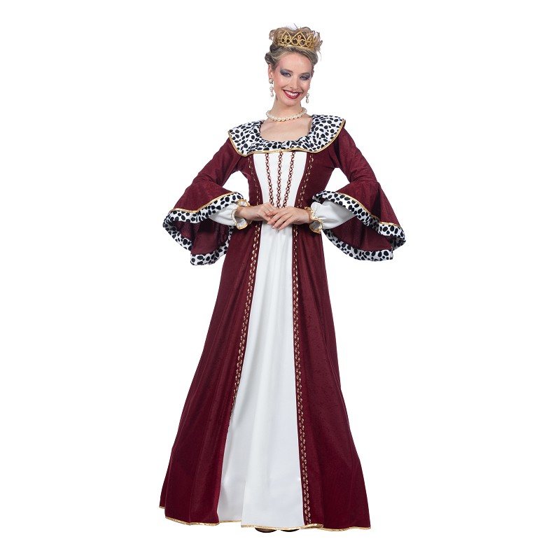 Königin Kleid Gr. 36  weinrot