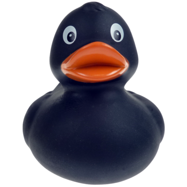 Blacky schwarze Badeente  8cm