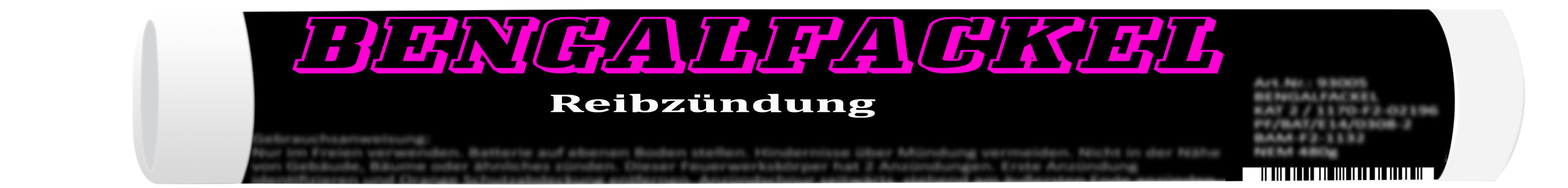 Bengalische Handfackel VIOLETT 90 Sekunden