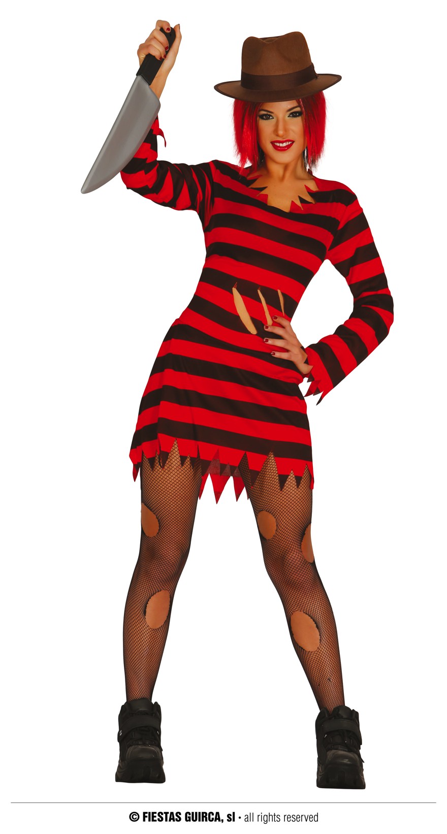 Horro Friday Kleid 38/40  M schw.-rot gestreift