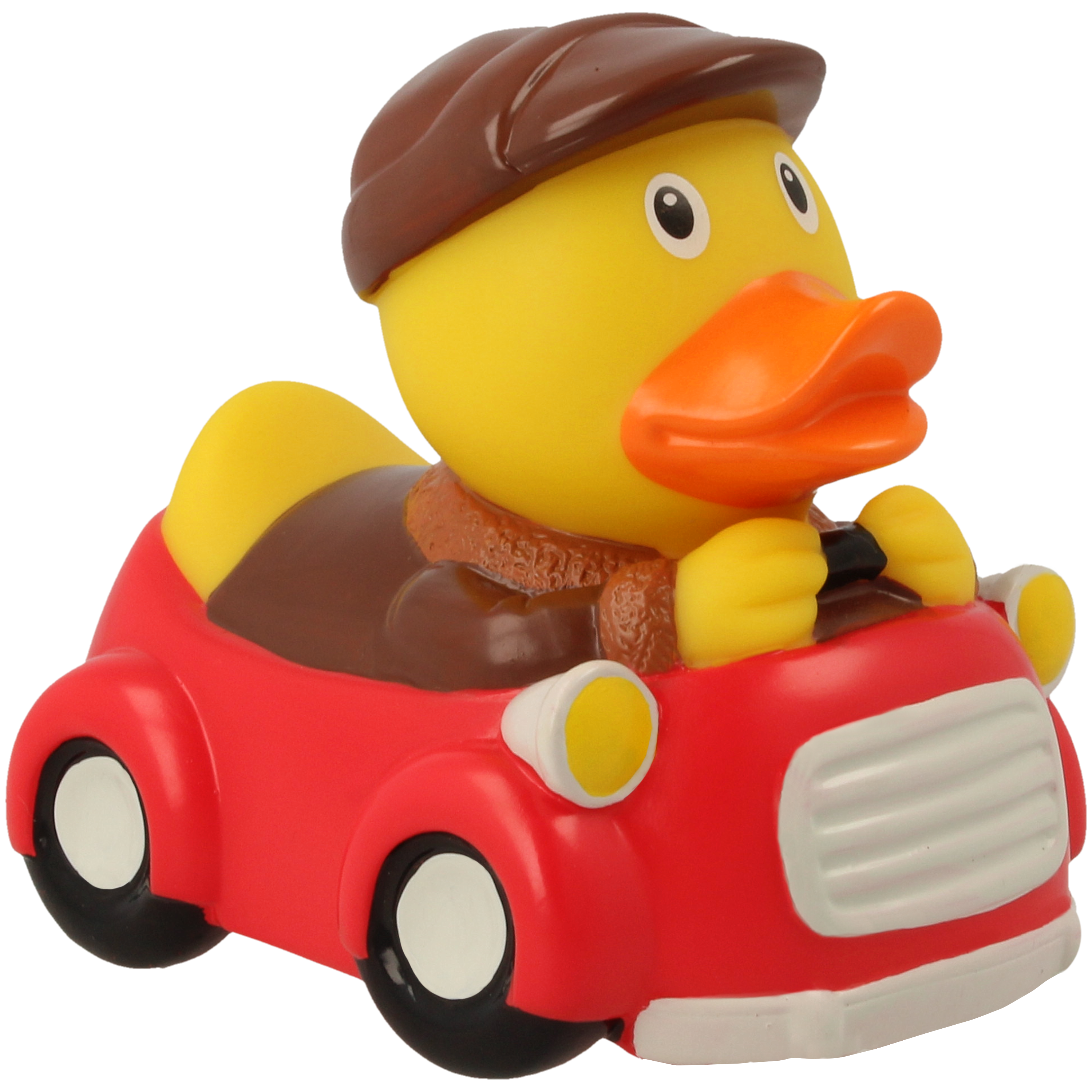 Rote Autofahrer Badeente  ca. 8,5cm