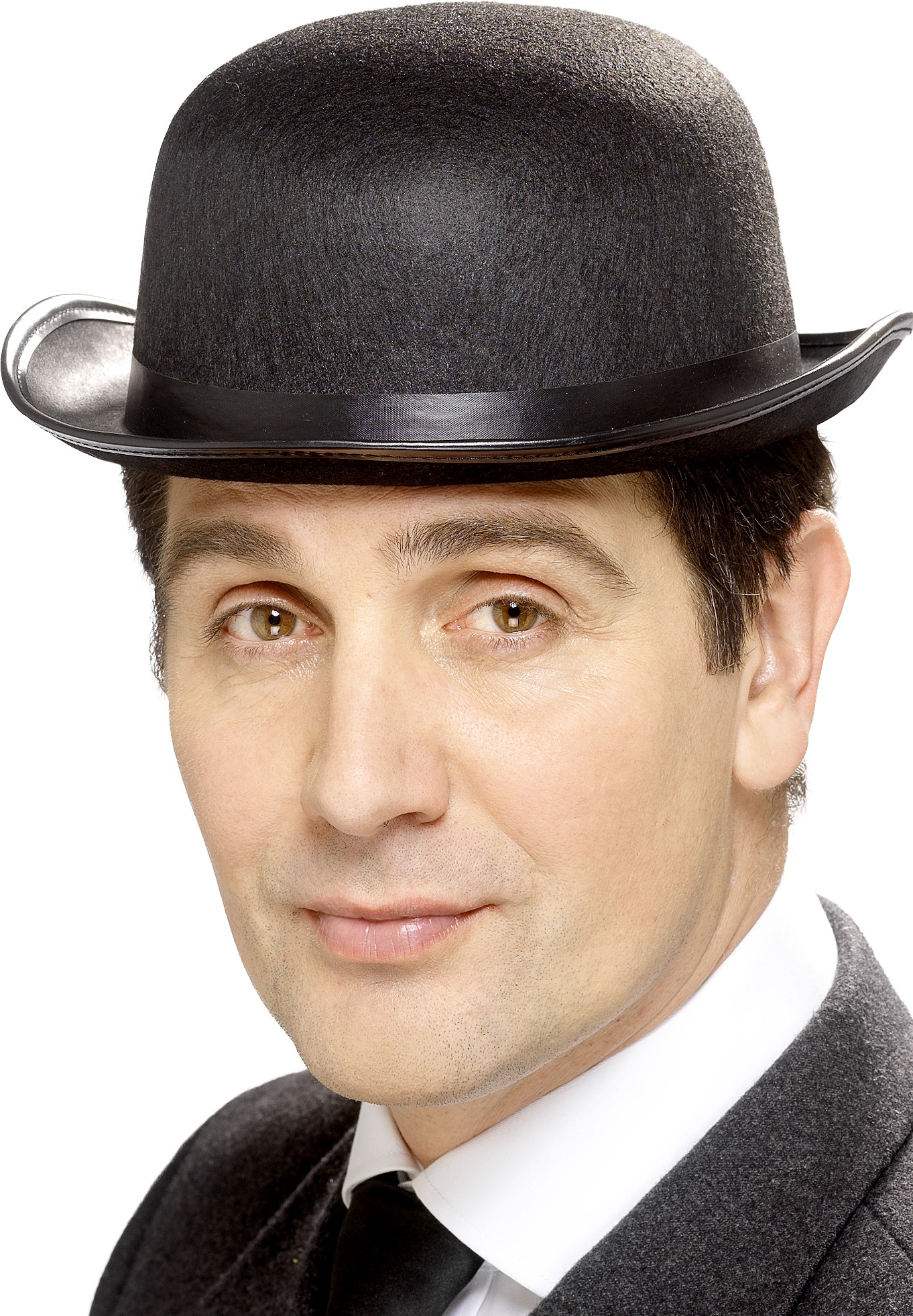 Filzhut Melone schwarz