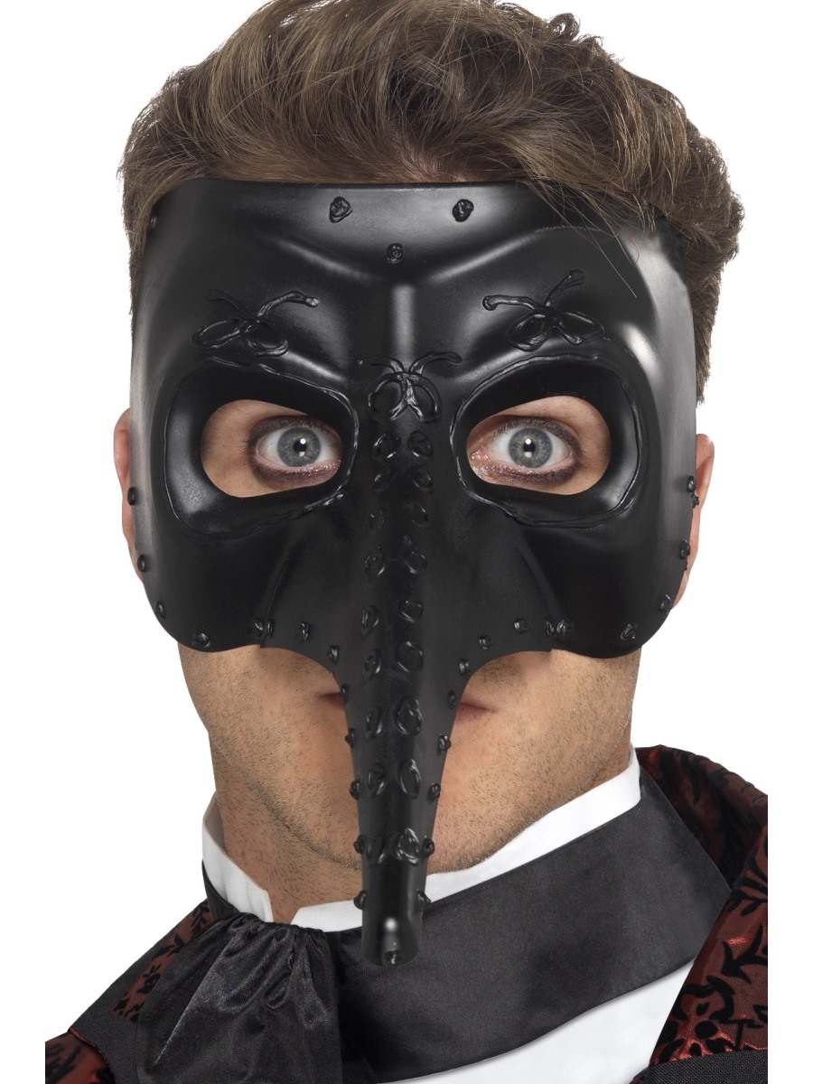 Venezianische Schnabel Maske schwarz