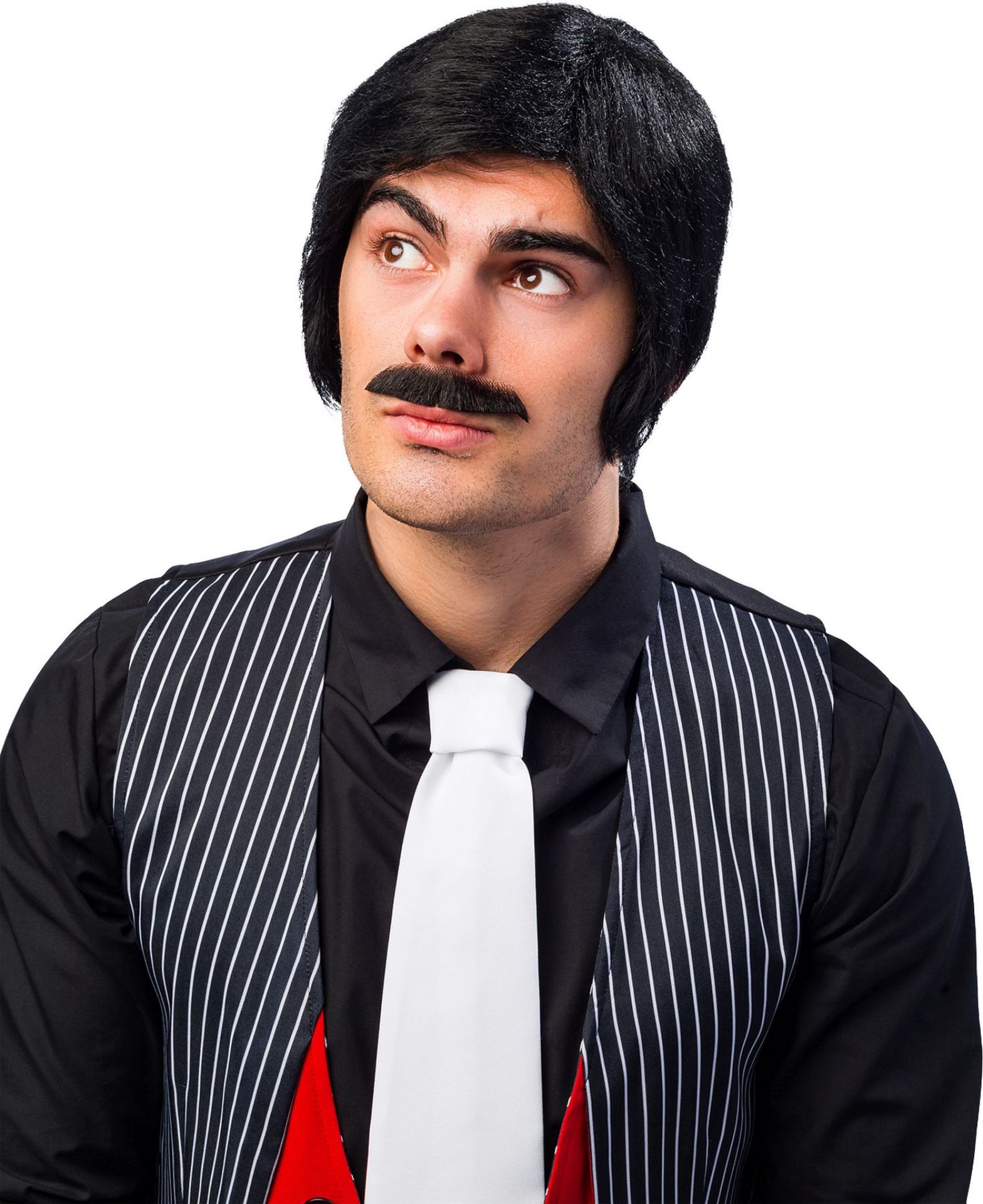 Herrenperücke schwarz