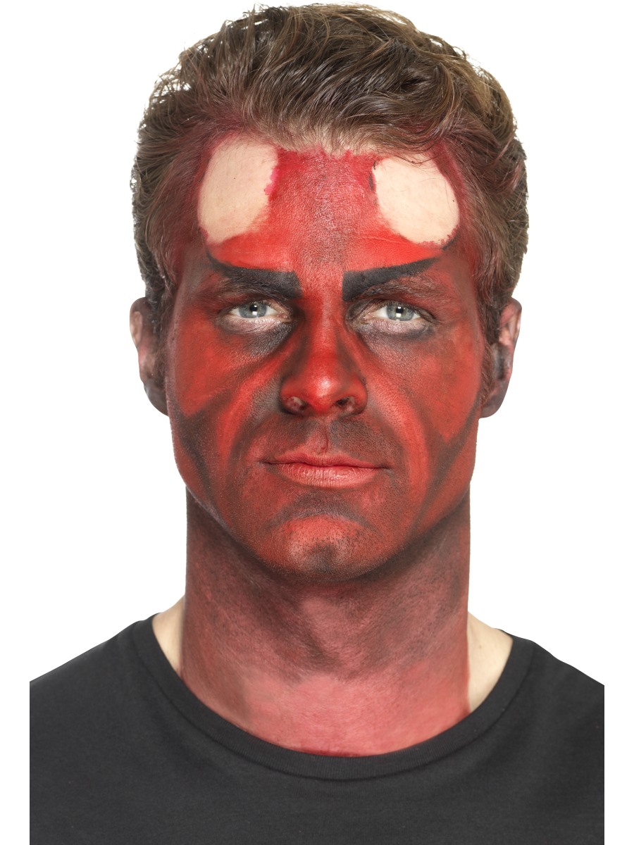 Latex Hörner schwarz Teufel zum Aufkleben