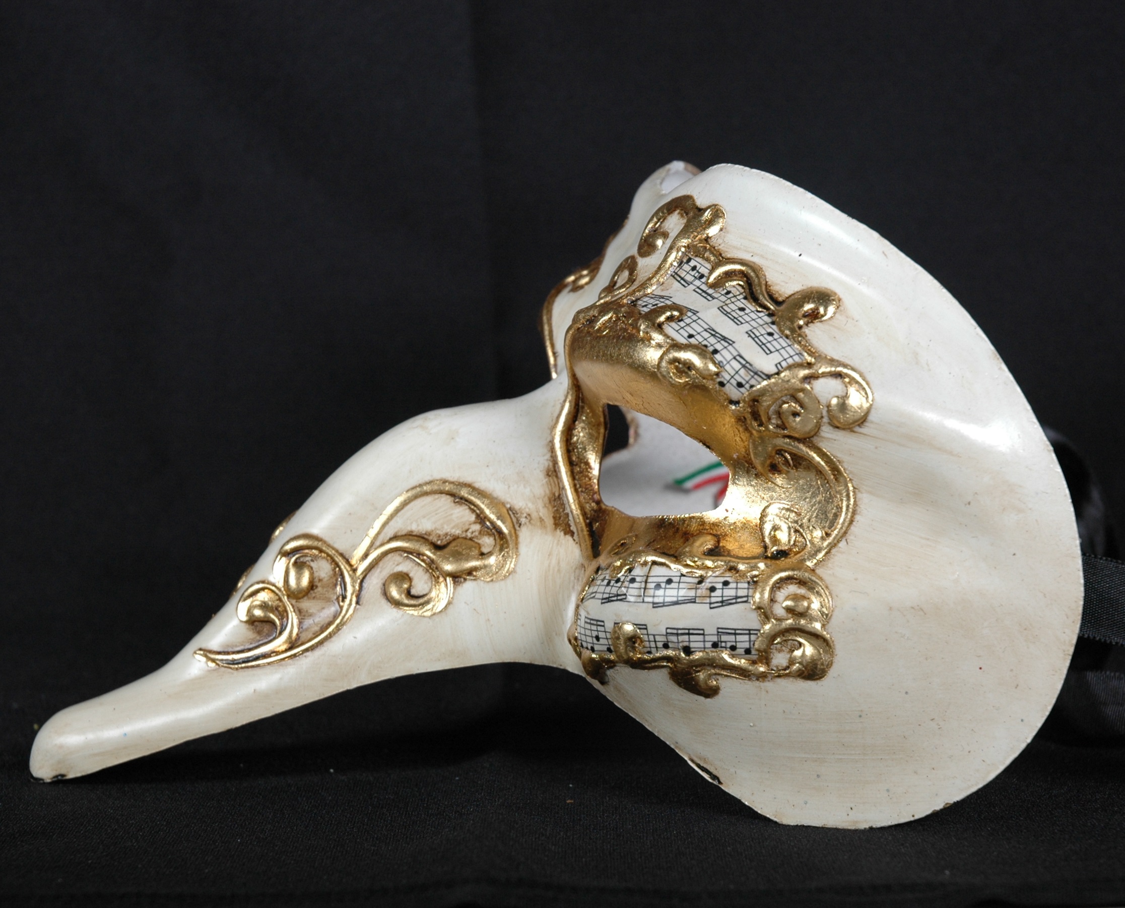 Venezianische Maske Capitano Sinfonia Motiv