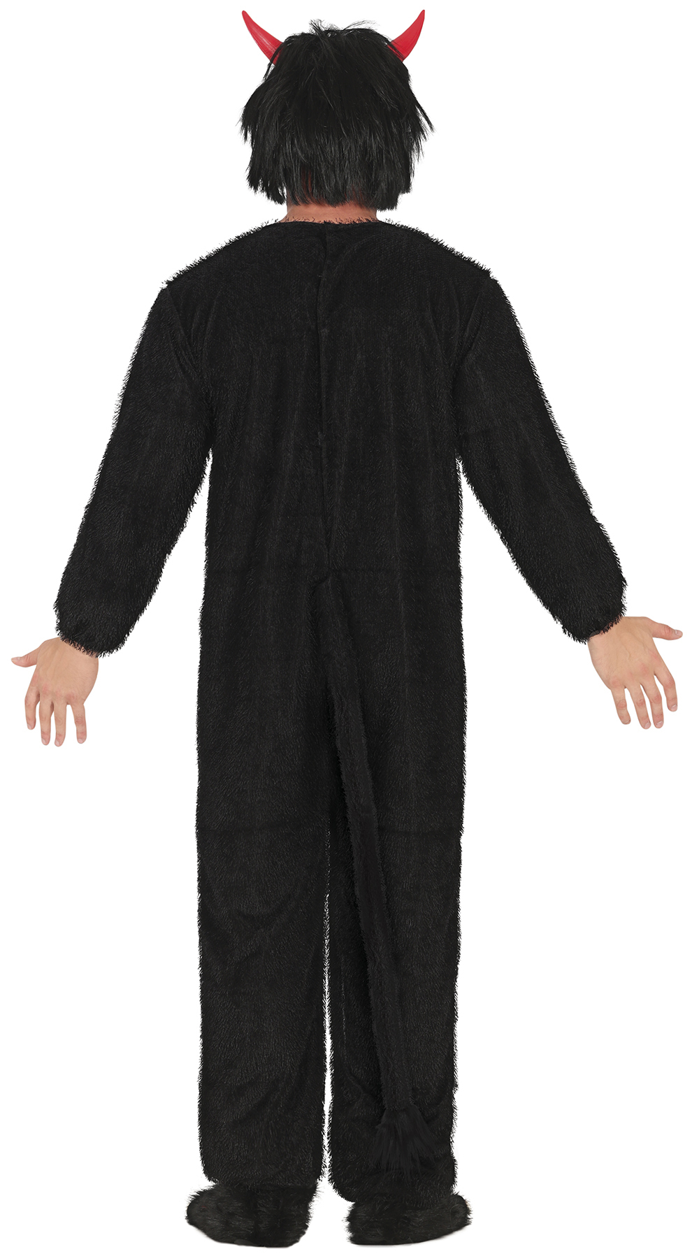 Schwarzer Kurzhaar Plüsch Overall 54-56   XL