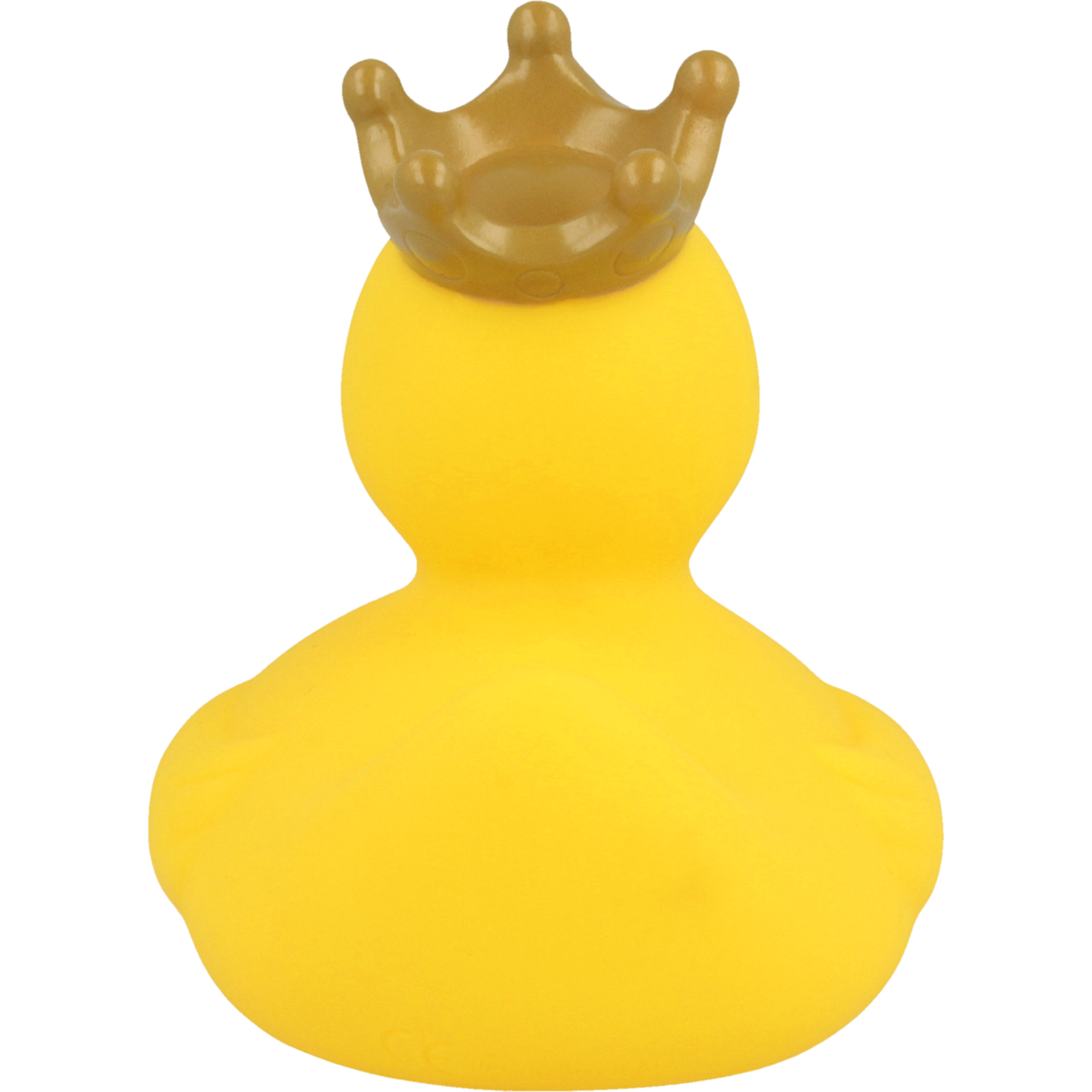 Gelbe Quietschente mit goldener Krone  ca. 8,5cm