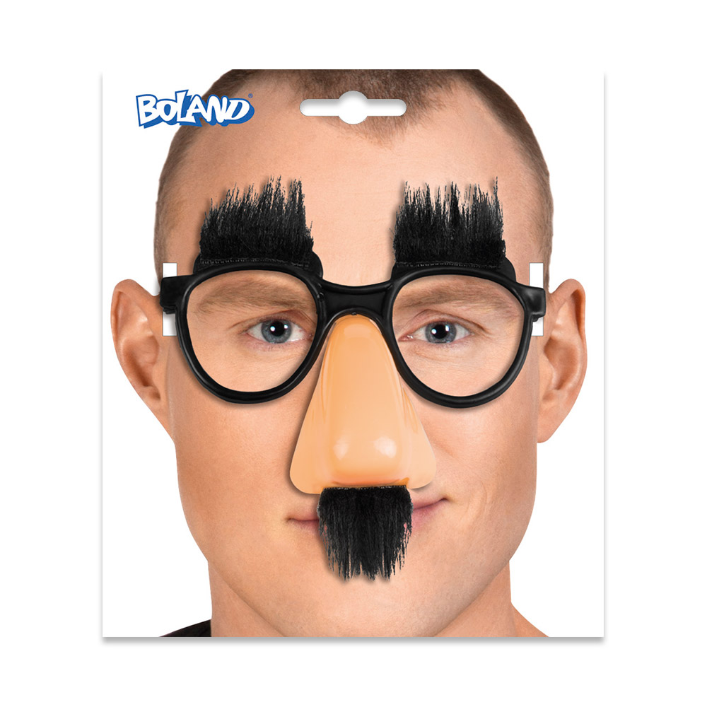 Lustige Brille mit Nase und Bart