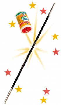 Zaubertrick mit  Zauberstab und Zaubersalz