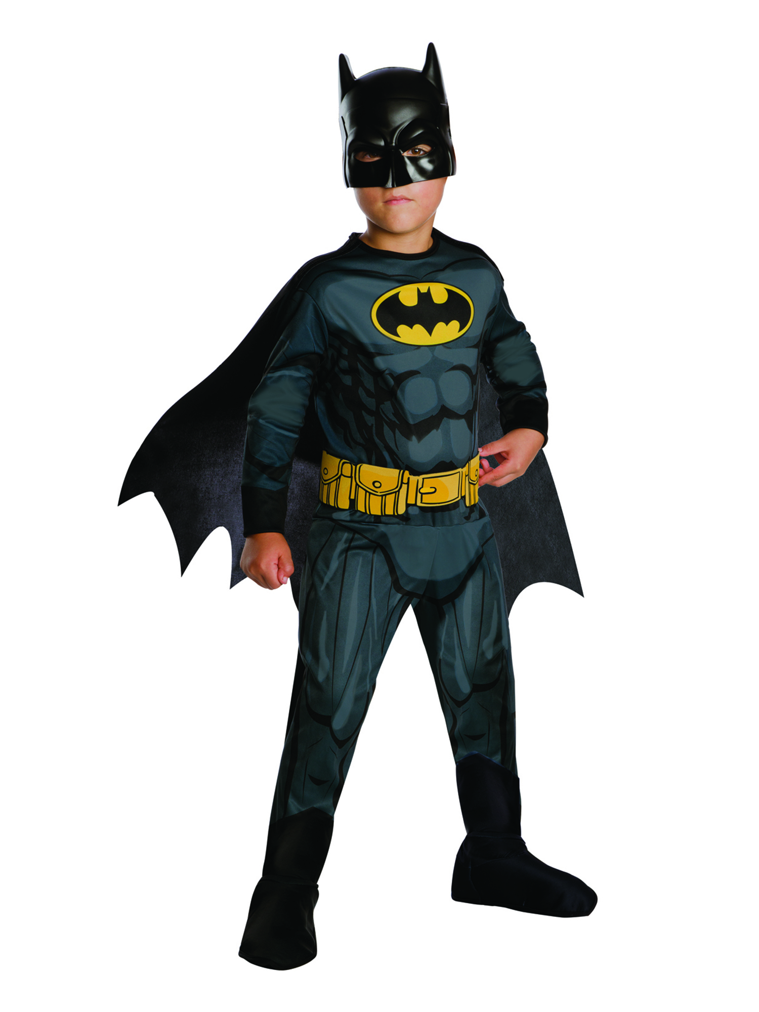 Batman Overall Gr. 140  (M) Gürtel/Cape/Maske