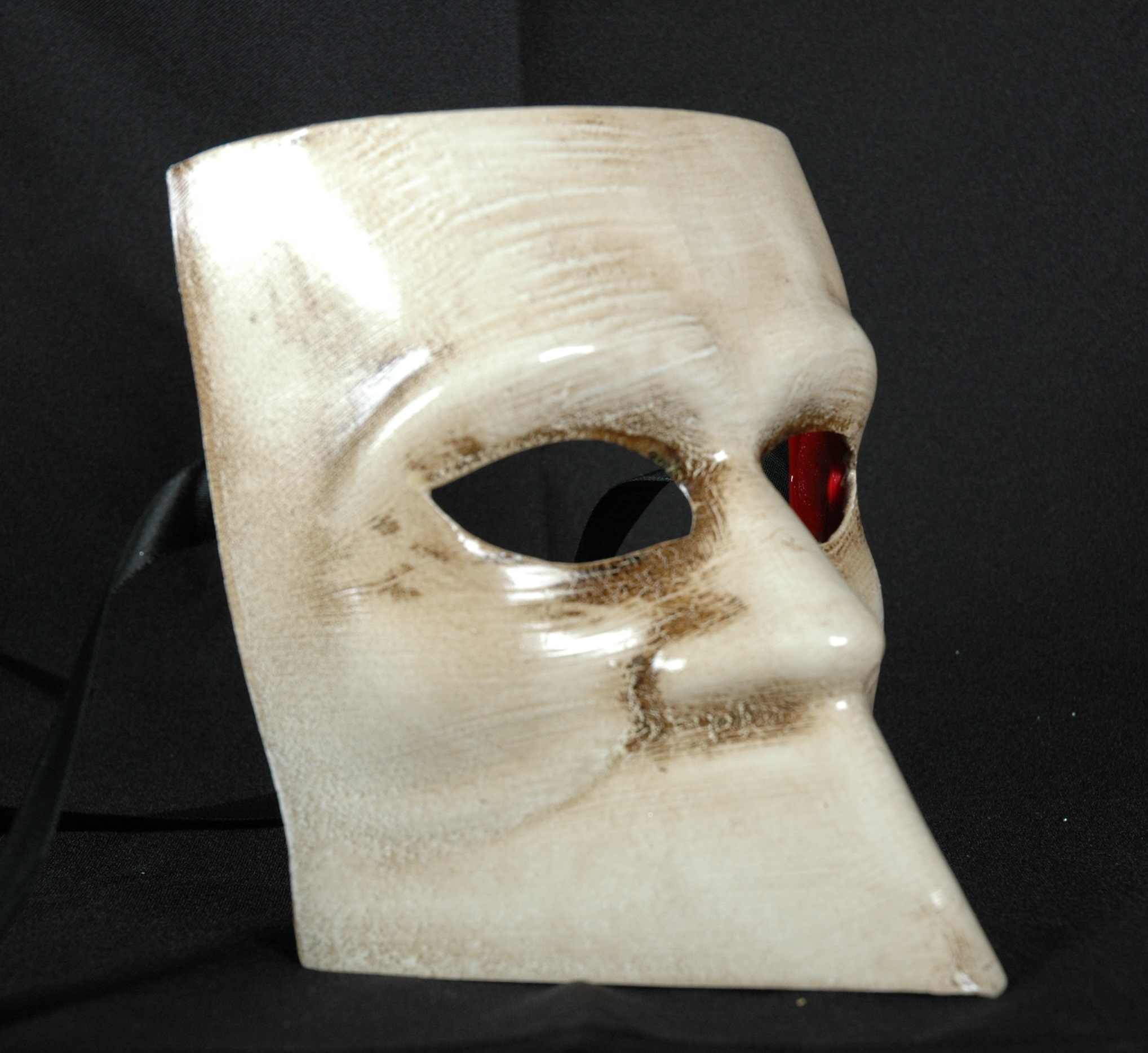 Venezianische Herren Maske Modell  "Bauta"  osso