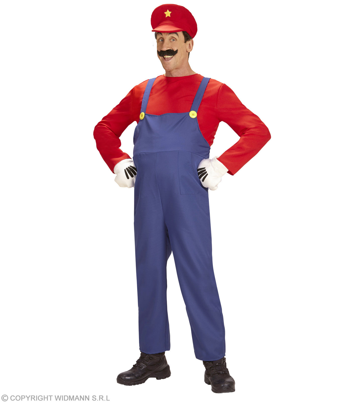 Mario Kostüm SMALL für Erwachsene