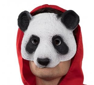 Panda Bär Halbmaske