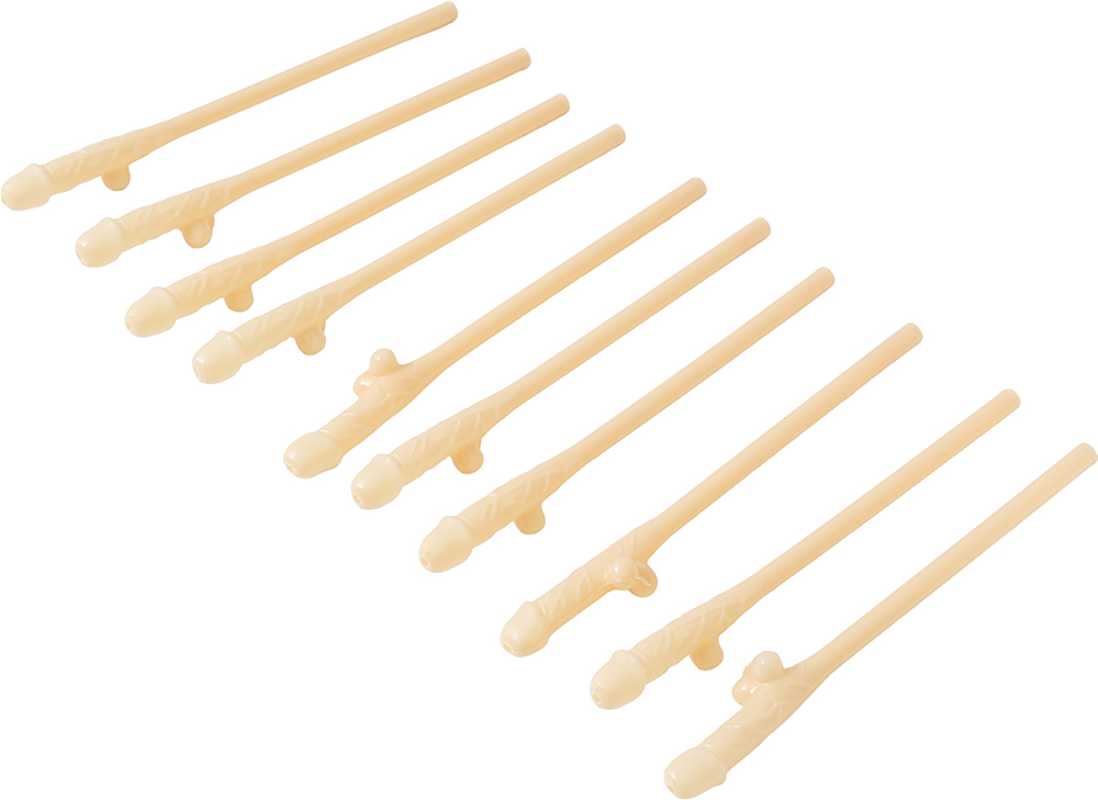 10 Stück Penis Strohhalme ca.19,5cm