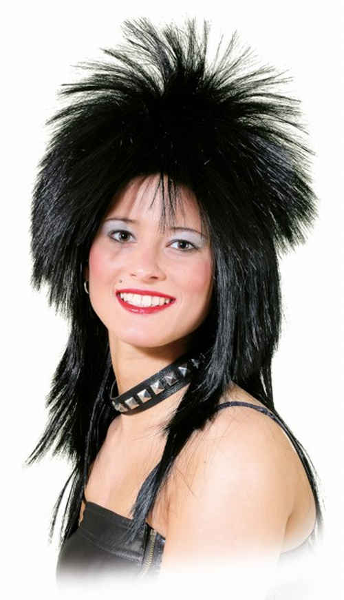 Hardrock Perücke schwarz