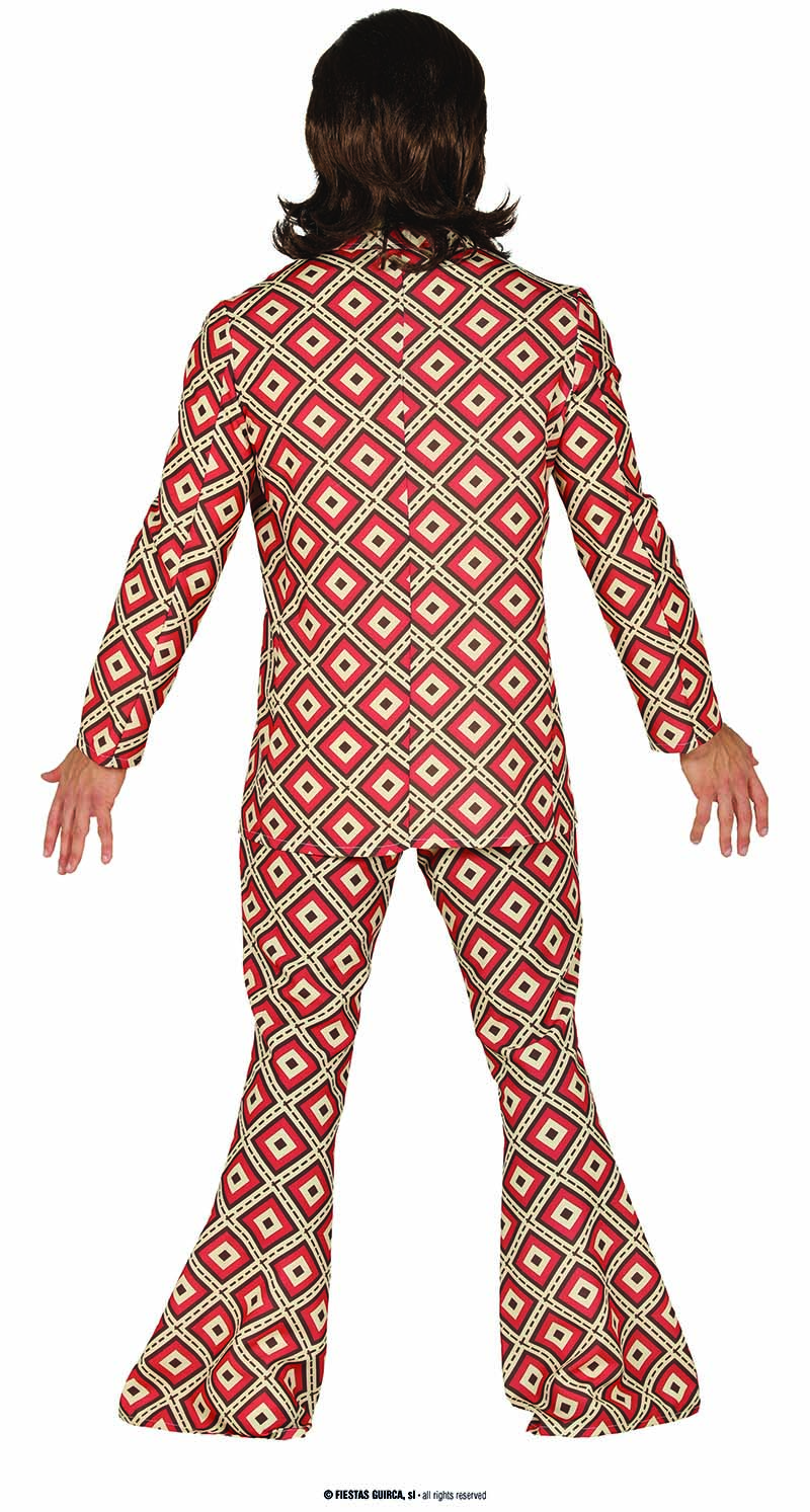 70er Jahre Anzug  52-54  L  Rautenmuster