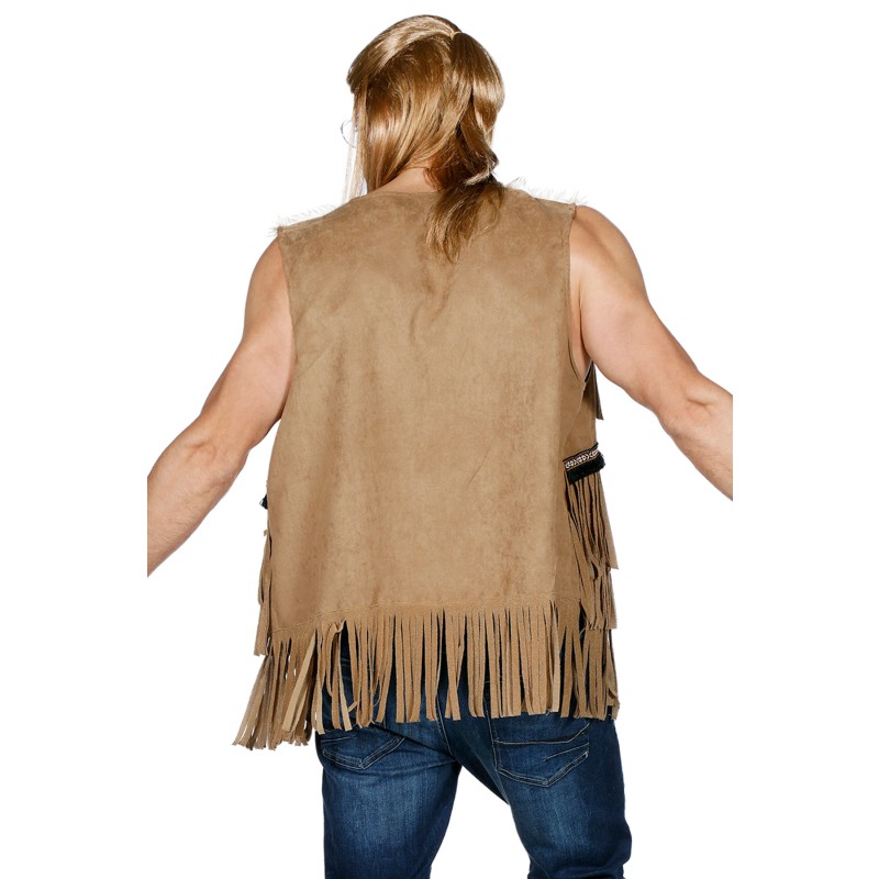 Weste mit Fransen  Gr.52  für Hippie/Indianer