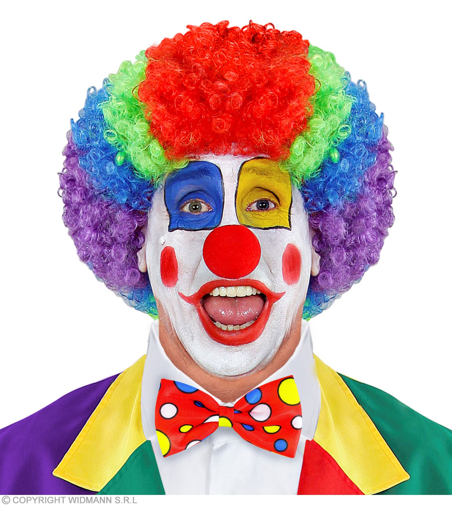 Clown Maschen  rot mit Punkten