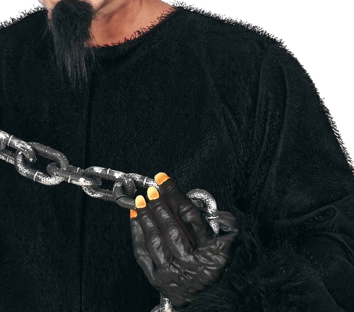 Schwarzer Kurzhaar Plüsch Overall 54-56   XL