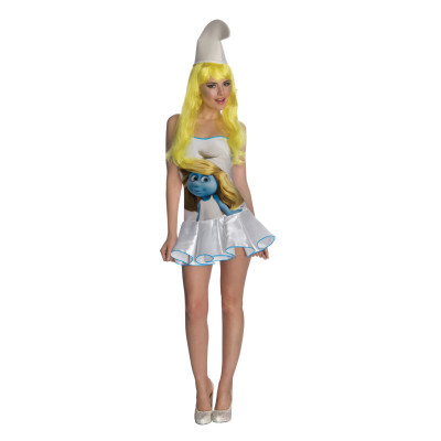 Schlumpfine  Kleid XS  f.Erw.