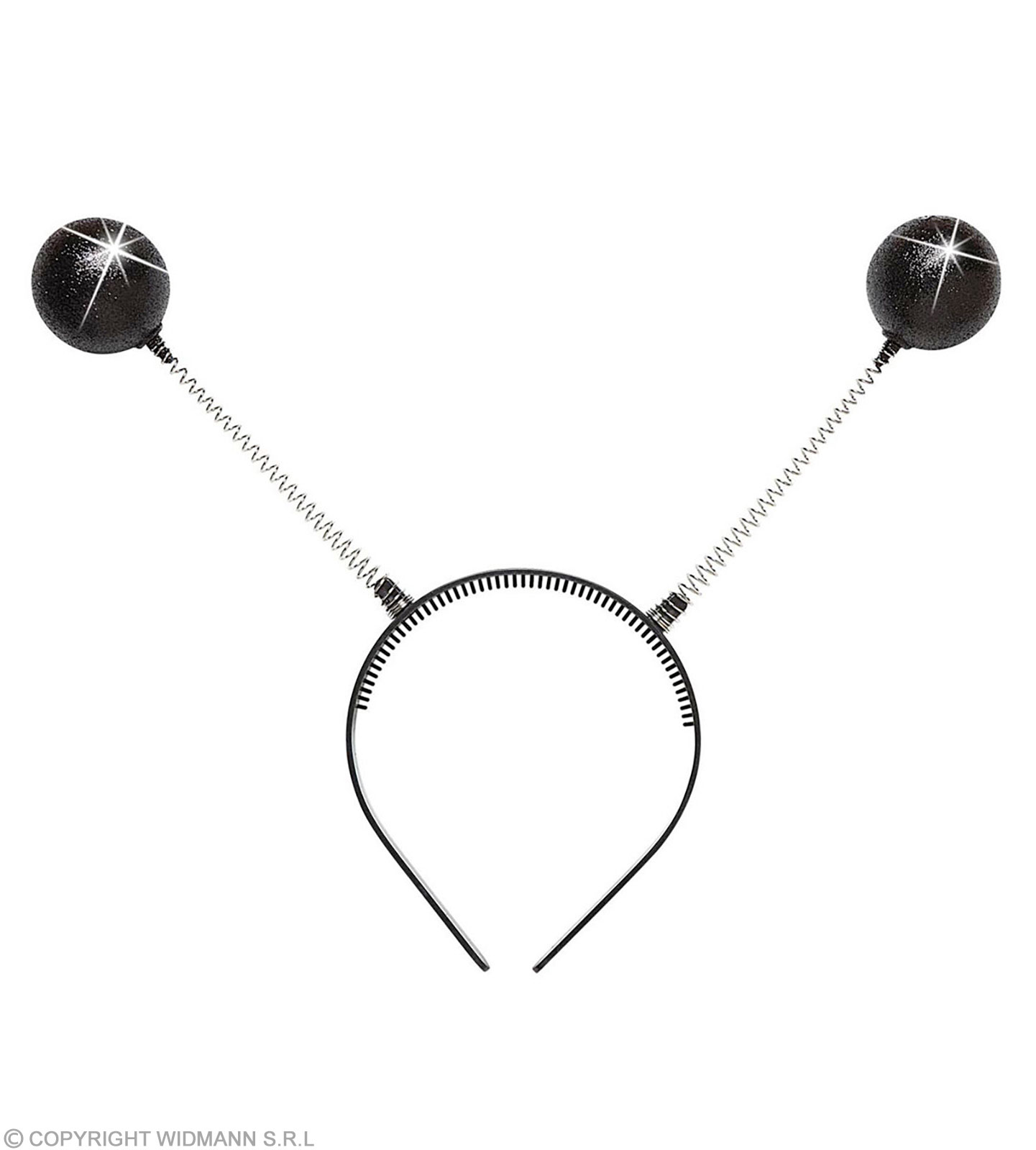 Glitter Antennen schwarz Haarreifen  *)