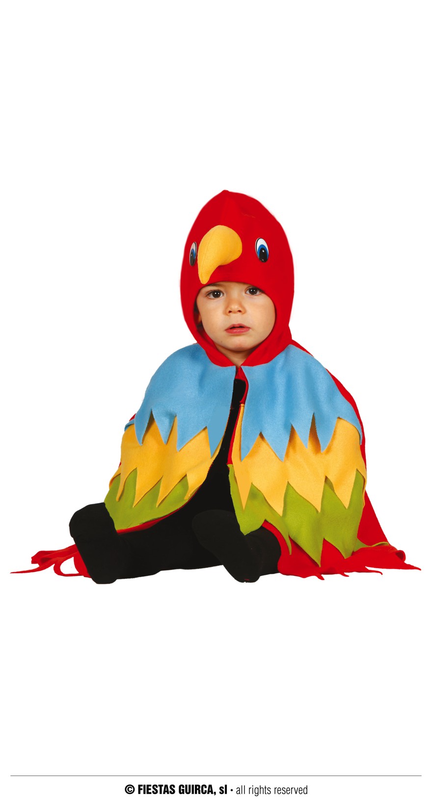 Papagei Umhang Gr. 18-24 Monate