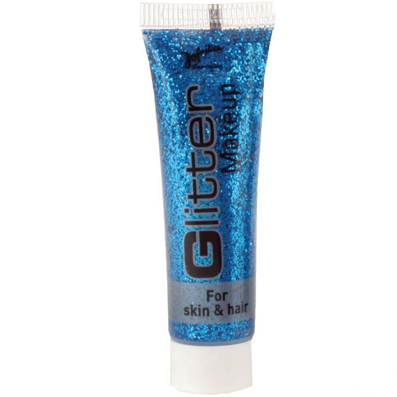 Glitter Creme blau