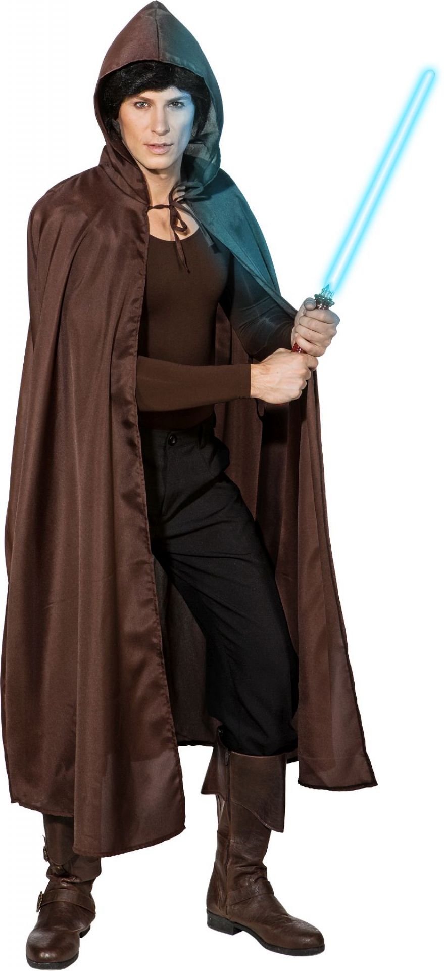 Umhang mit Kapuze braun