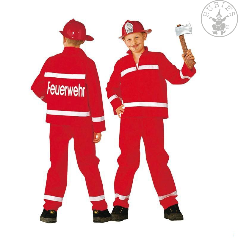 Feuerwehrmann rot 2teilig Größe 104