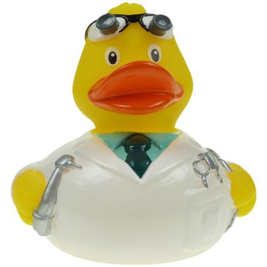 Zahnarzt Badeente   8cm