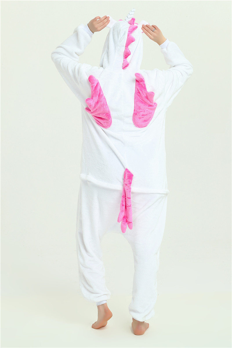 Einhorn Overall  X-SMALL weiß-pink