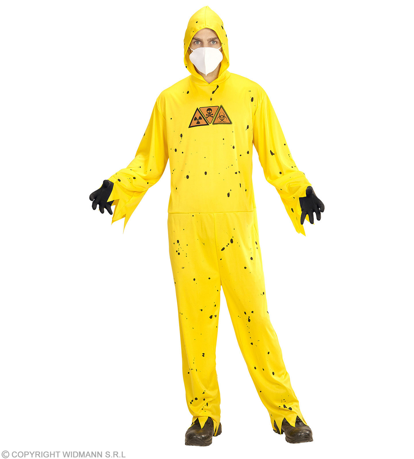 Gelber Overall   XL  "Toxic Hazard"
