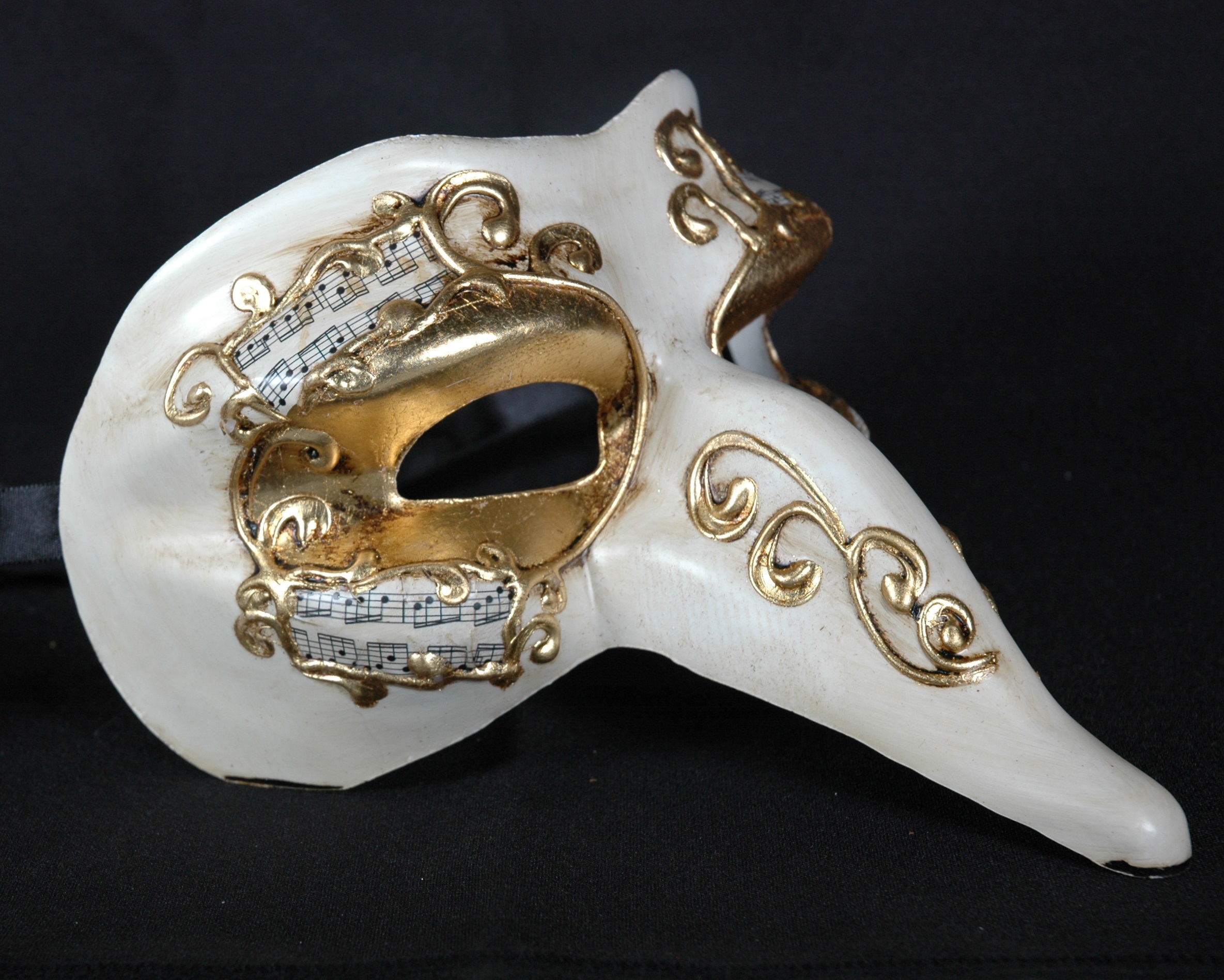 Venezianische Maske Capitano Sinfonia Motiv