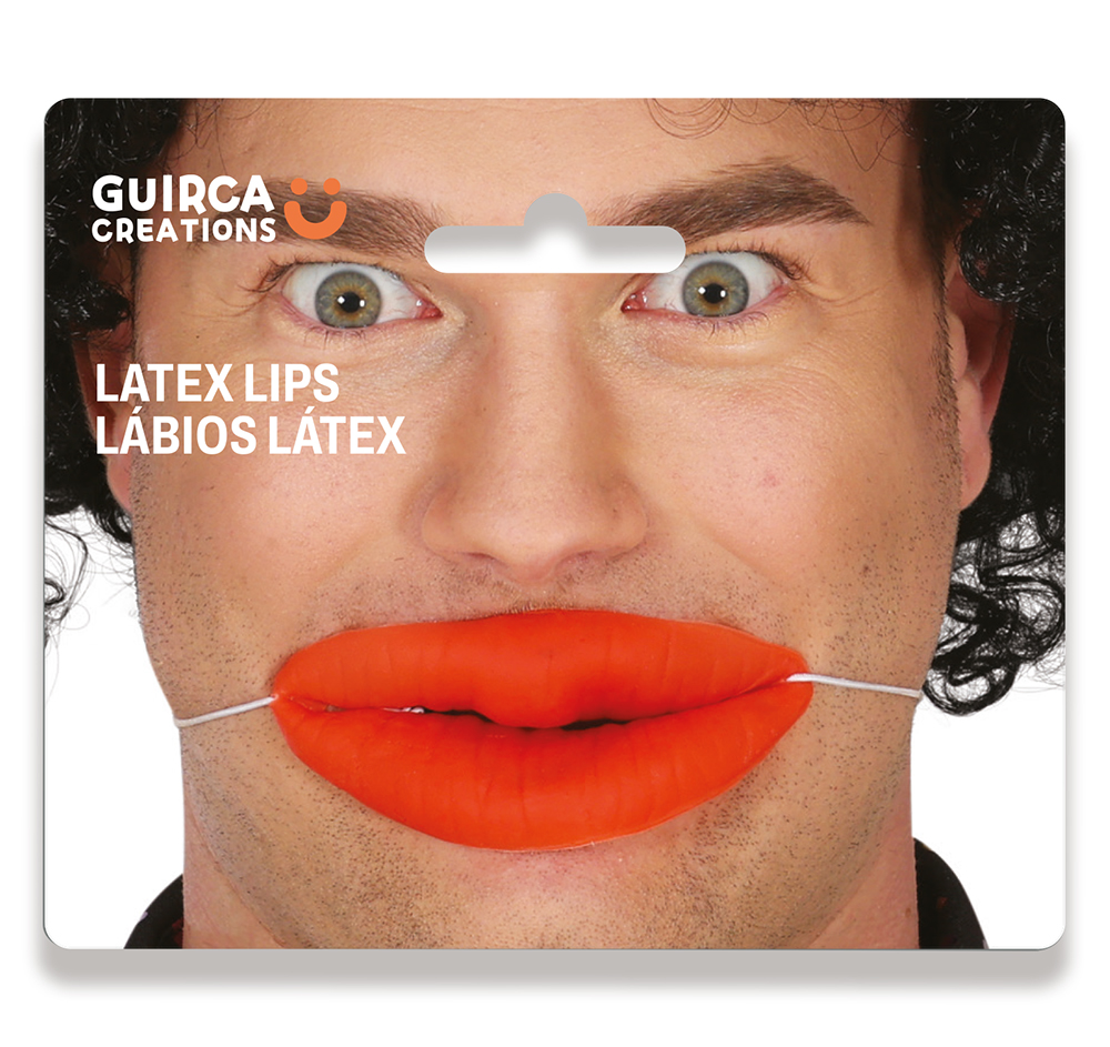 Riesen Lippen 10x5,5cm mit Gummiband