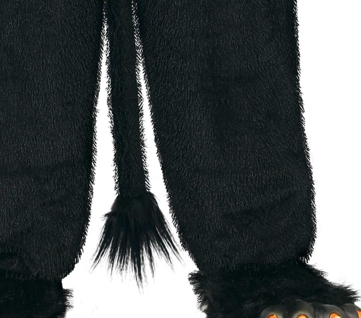 Schwarzer Kurzhaar Plüsch Overall 54-56   XL